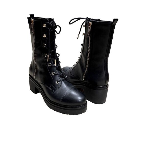🌟Michael Kors🌟Leather Zipped Ankle Boots - Picture 1 of 7